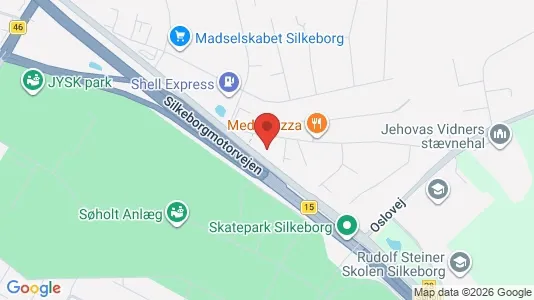 Kontorlokaler til leje i Silkeborg - Foto fra Google Street View
