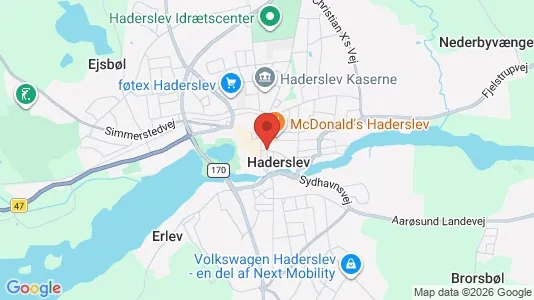 Butikslokaler til leje i Haderslev - Foto fra Google Street View