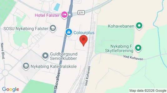 Kontorlokaler til leje i Nykøbing Falster - Foto fra Google Street View
