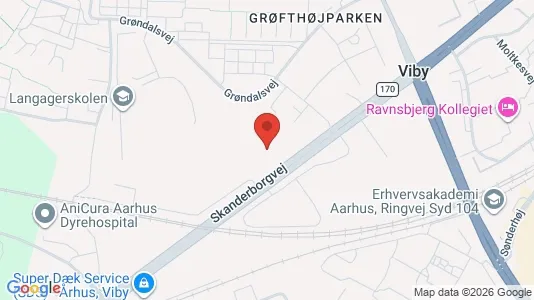 Kontorlokaler til leje i Viby J - kort over placeringen