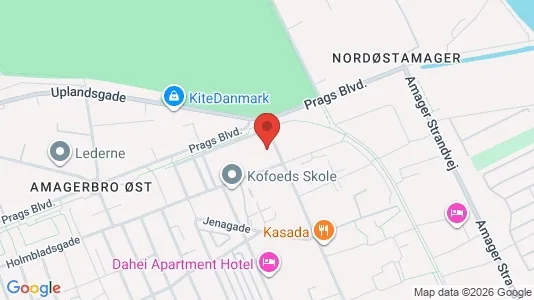 Kontorlokaler til leje i København S - kort over placeringen
