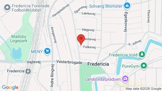 Erhvervslokaler til leje i Fredericia - Foto fra Google Street View
