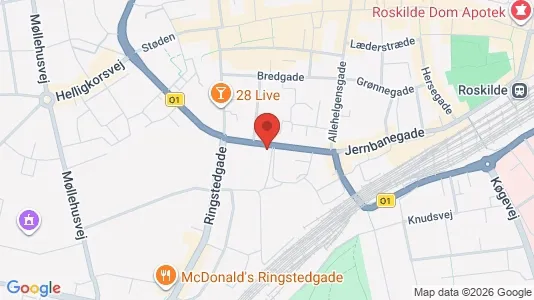 Erhvervslokaler til leje i Roskilde - Foto fra Google Street View