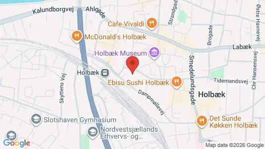 Erhvervslokaler til leje i Holbæk - Foto fra Google Street View