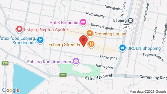 Erhvervslokaler til leje i Esbjerg Centrum - Foto fra Google Street View