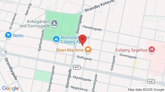 Erhvervslokaler til leje i Esbjerg Centrum - Foto fra Google Street View