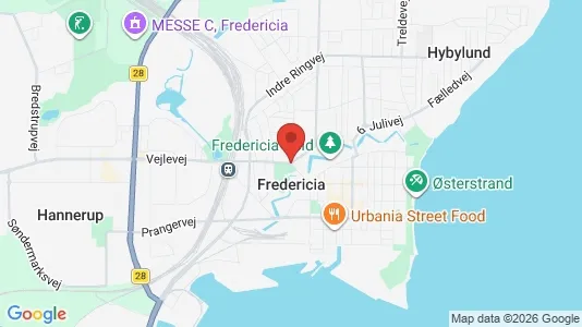 Butikslokaler til leje i Fredericia - Foto fra Google Street View