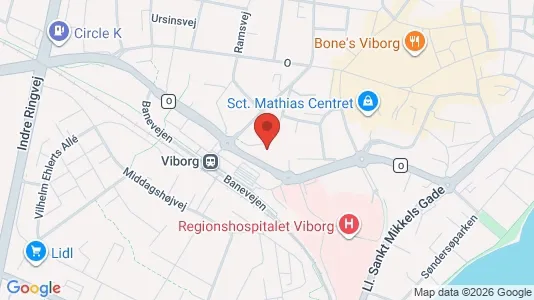 Kontorlokaler til leje i Viborg - Foto fra Google Street View
