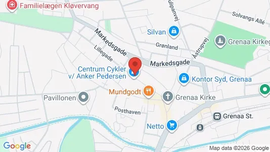 Kontorlokaler til leje i Grenaa - kort over placeringen