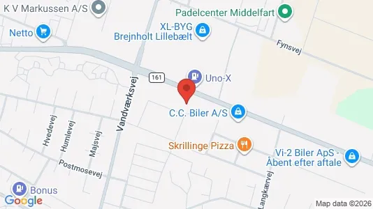Lagerlokaler til leje i Middelfart - Foto fra Google Street View