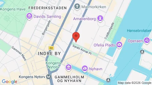 Kontorlokaler til leje i København K - kort over placeringen