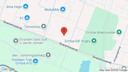 Lagerlokaler til leje i Fredericia - kort over placeringen