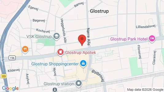 Kontorlokaler til leje i Glostrup - kort over placeringen