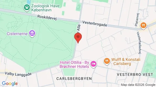 Erhvervslokaler til leje i Frederiksberg - kort over placeringen