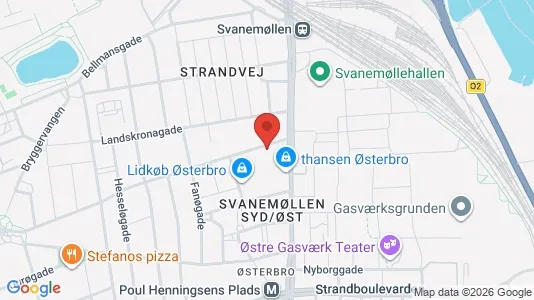 Erhvervslokaler til leje i Østerbro - Foto fra Google Street View