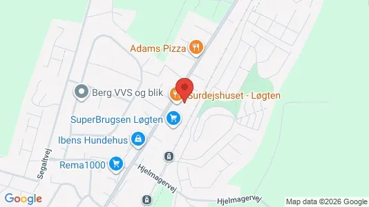 Erhvervslokaler til leje i Skødstrup - kort over placeringen