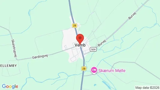 Butikslokaler til leje i Vemb - Foto fra Google Street View
