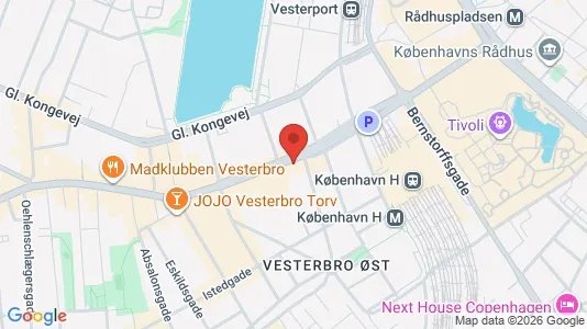 Erhvervslokaler til leje i Vesterbro - Foto fra Google Street View