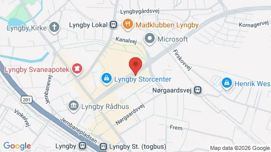 Erhvervslokaler til leje i Kongens Lyngby - Foto fra Google Street View
