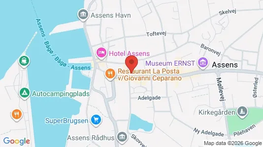 Erhvervslokaler til leje i Assens - Foto fra Google Street View