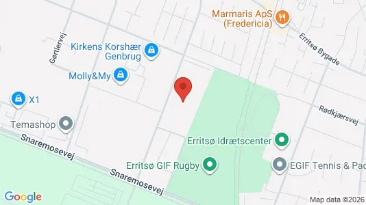 Lagerlokaler til leje i Fredericia - kort over placeringen