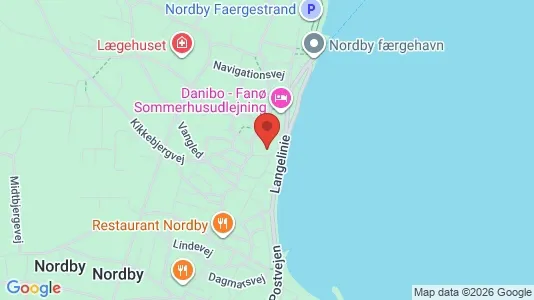 Erhvervslokaler til leje i Fanø - kort over placeringen