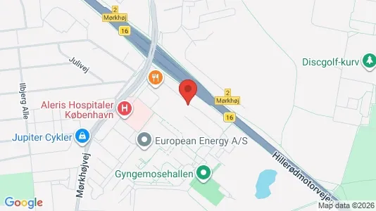 Lagerlokaler til leje i Søborg - kort over placeringen