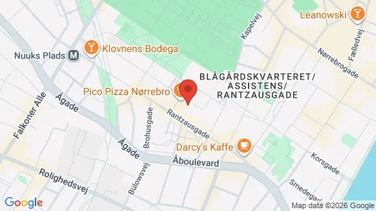 Kontorlokaler til leje i Nørrebro - kort over placeringen