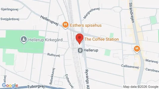 Erhvervslokaler til leje i Hellerup - kort over placeringen
