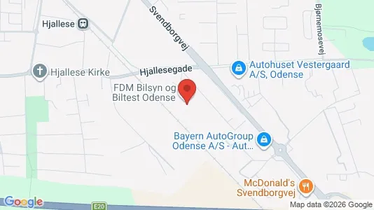 Kontorlokaler til leje i Odense S - kort over placeringen