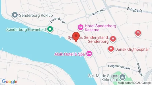 Erhvervslokaler til leje i Sønderborg - kort over placeringen