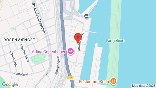Erhvervslokaler til leje i Østerbro - kort over placeringen