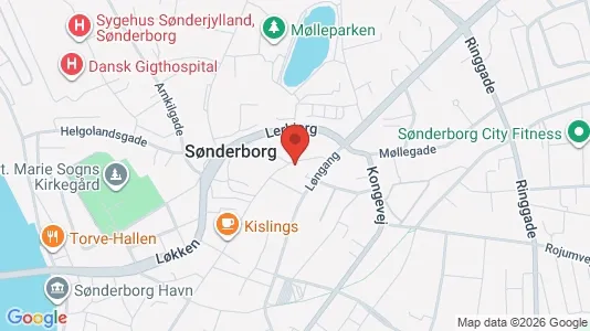 Erhvervslokaler til leje i Sønderborg - kort over placeringen