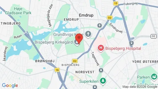 Butikslokaler til leje i København NV - kort over placeringen