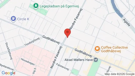 Erhvervslokaler til leje i Frederiksberg - kort over placeringen