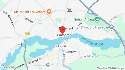 Butikslokaler til leje i Silkeborg - Foto fra Google Street View