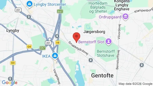 Butikslokaler til leje i Gentofte - Foto fra Google Street View