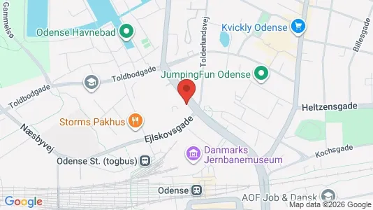Kontorlokaler til leje i Odense C - Foto fra Google Street View
