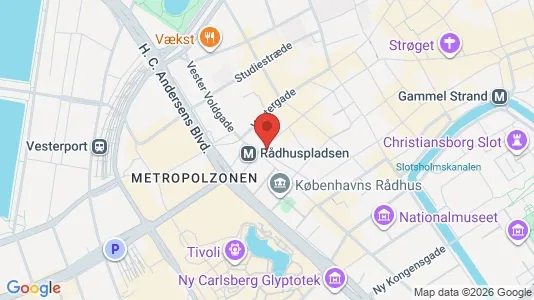 Kontorlokaler til leje i Vesterbro - Foto fra Google Street View