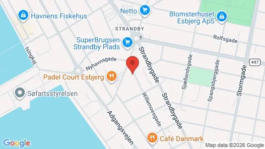 Erhvervslokaler til leje i Esbjerg Centrum - Foto fra Google Street View