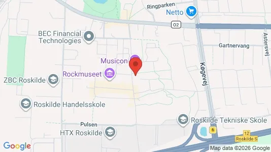 Kontorlokaler til leje i Roskilde - kort over placeringen