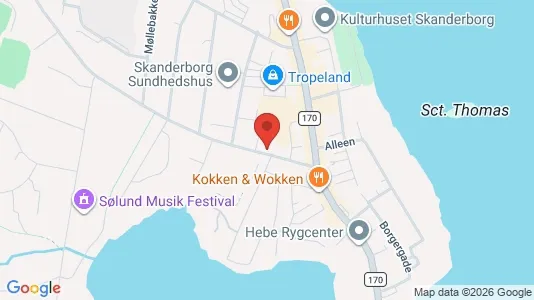 Kontorlokaler til leje i Skanderborg - kort over placeringen
