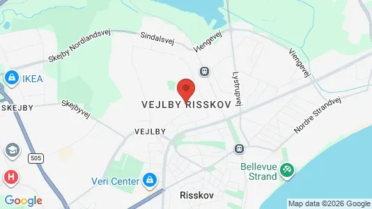 Kontorlokaler til leje i Risskov - kort over placeringen