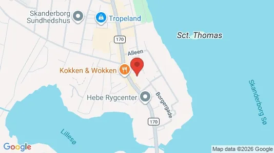 Kontorlokaler til leje i Skanderborg - kort over placeringen