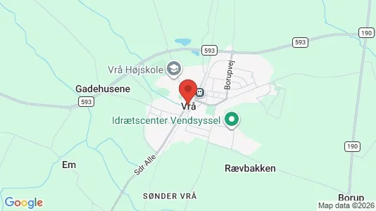Kontorlokaler til leje i Vrå - kort over placeringen