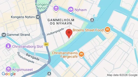 Kontorlokaler til leje i København K - kort over placeringen