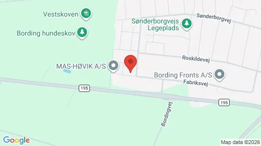 Værkstedslokaler til leje i Bording - Foto fra Google Street View