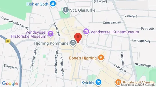 Kontorlokaler til leje i Hjørring - Foto fra Google Street View