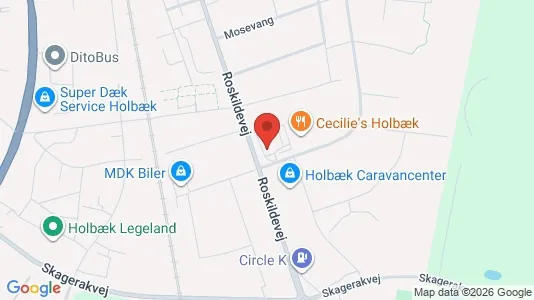 Erhvervslokaler til leje i Holbæk - Foto fra Google Street View