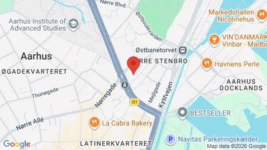 Kontorlokaler til leje i Århus C - Foto fra Google Street View